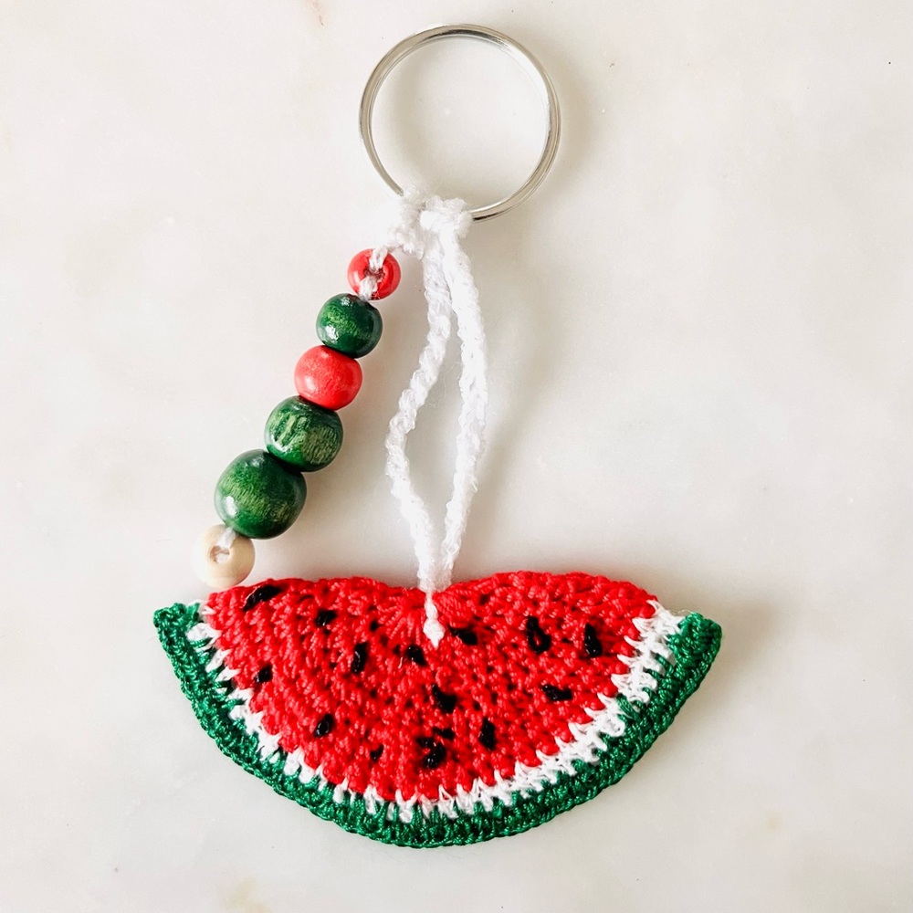 Handmade Colorful Watermelon Keychain